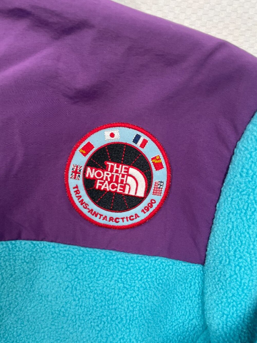 The North Face Trans-Antarctica Polartec Fleece Jacket Turquoise Purple Womens M - Picture 6 of 13